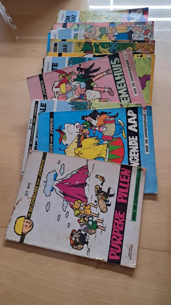 Zwart wit jommeke strips, Boeken, Ophalen