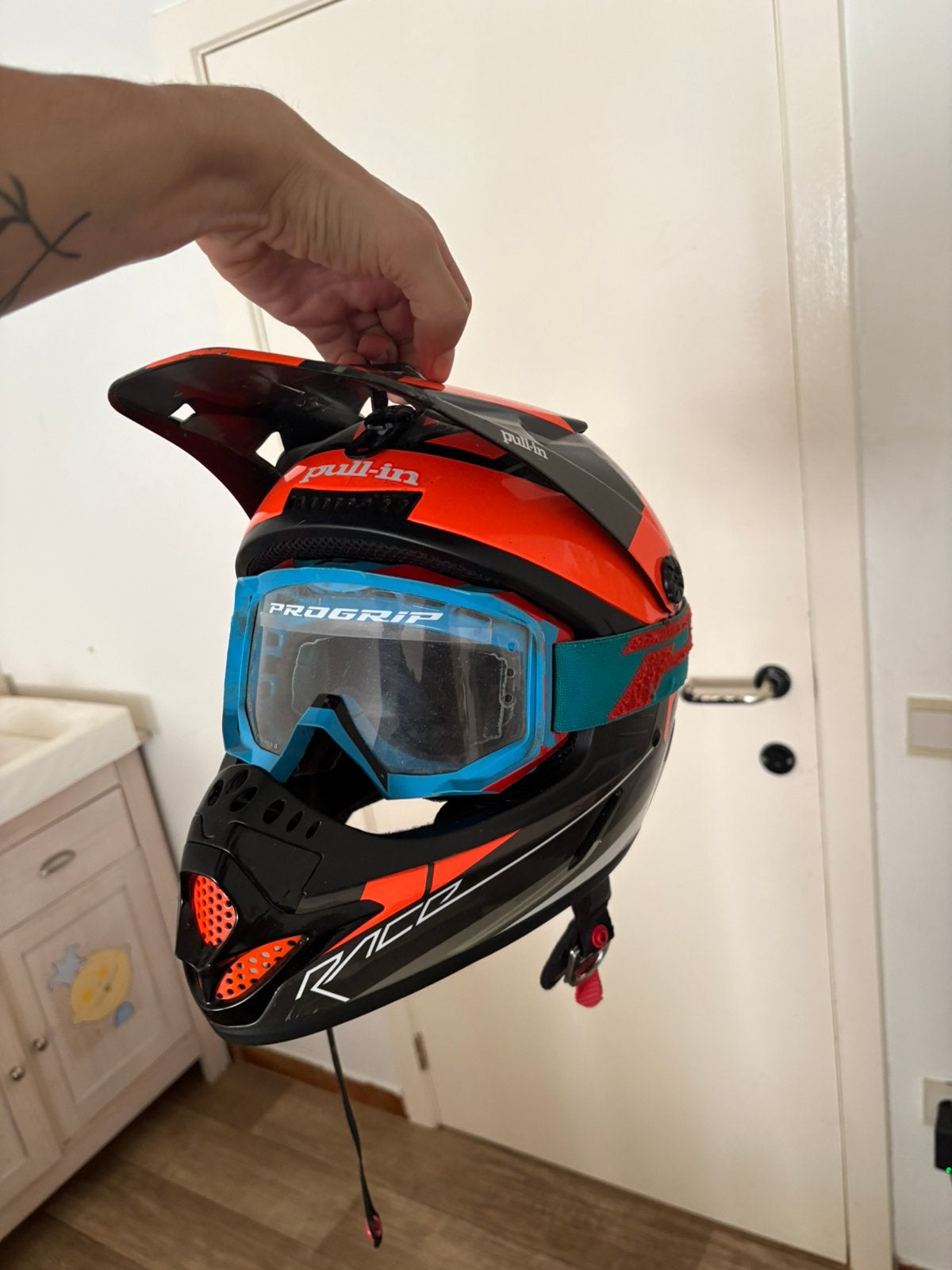 Cross helm, Motoren, Ophalen of Verzenden