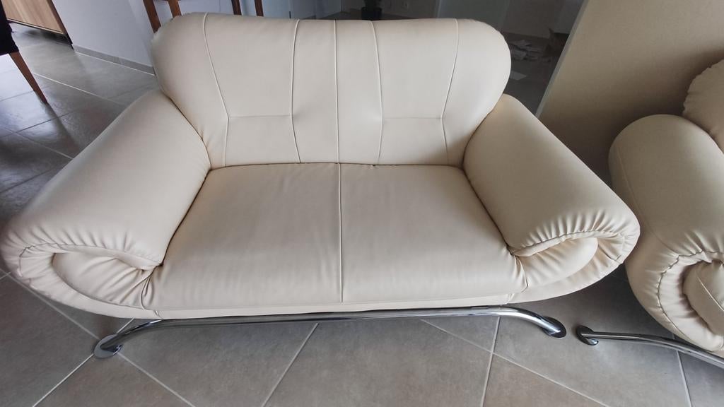 Lederen salon 2x tweezit, Ophalen