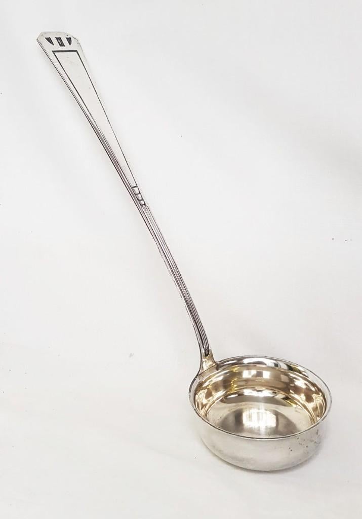 Pollepel zilver Jugendstil., Ophalen of Verzenden