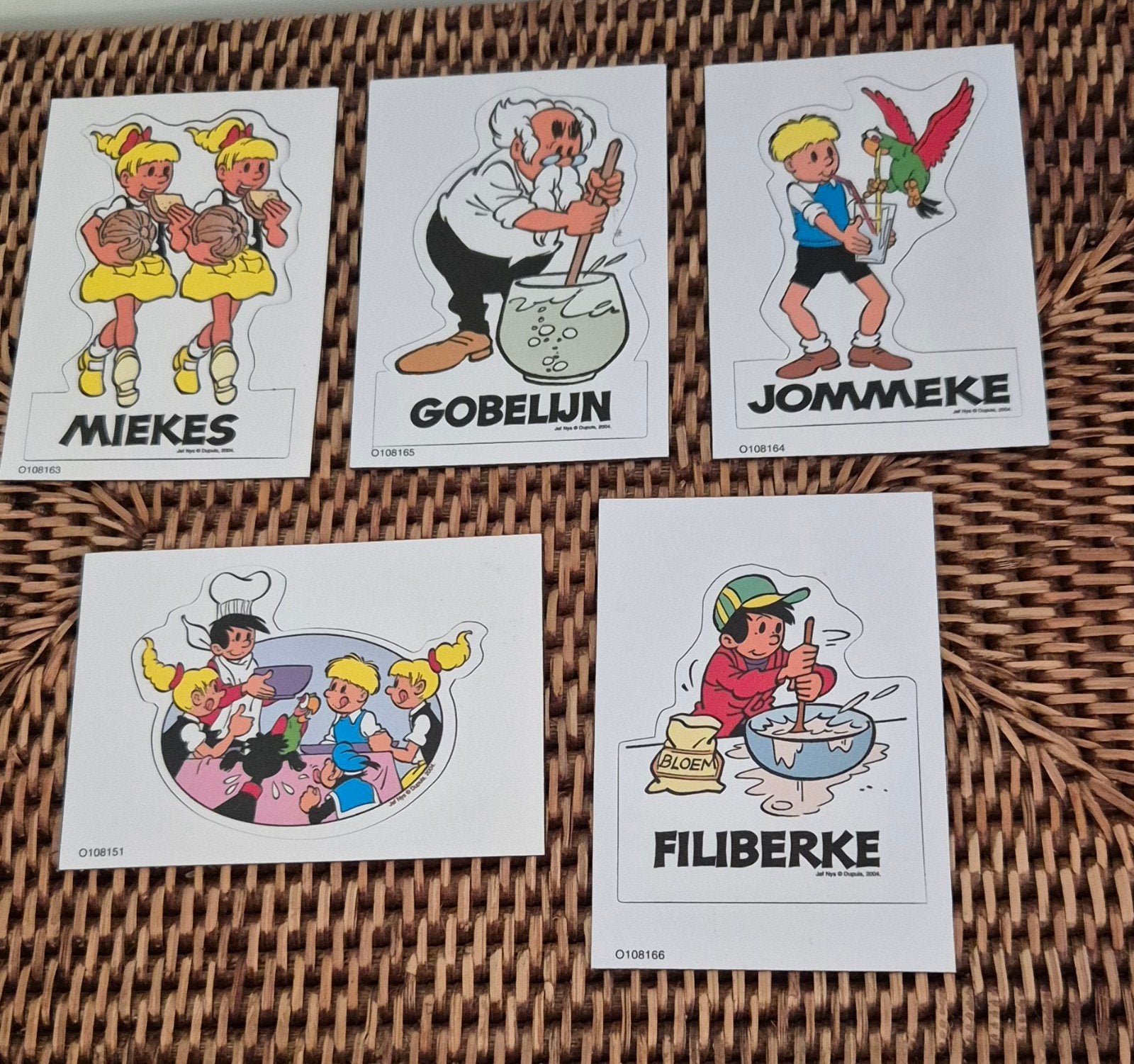 Set Jommeke koelkastmagneten 5 stuks, Enlèvement