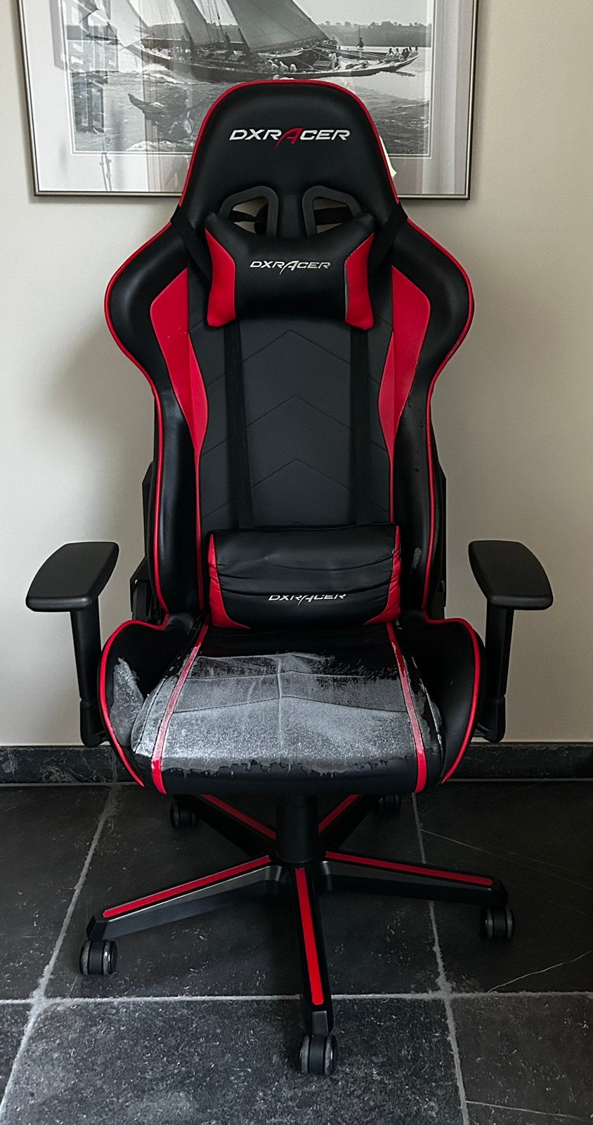 Gamestoel DXRacer - gratis, Maison & Meubles, Chaises de bureau, Chaise de bureau de gaming, Enlèvement, Utilisé, Chaise de bureau