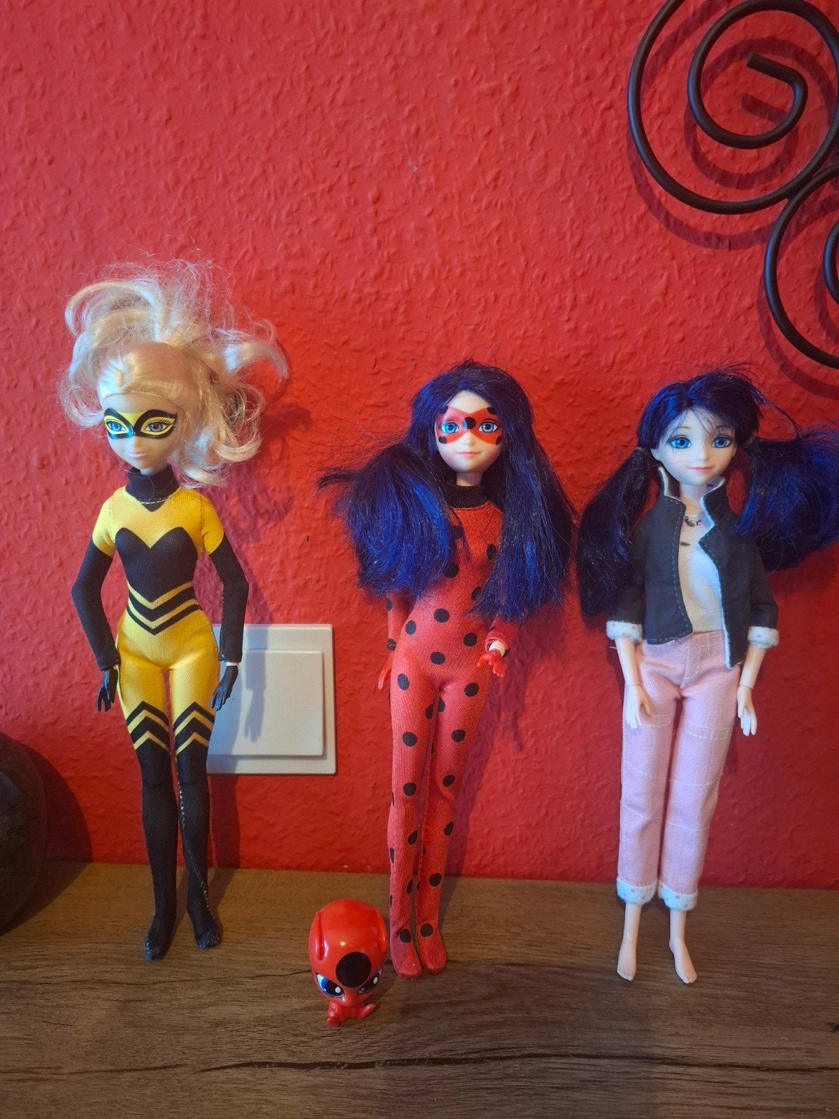 3 Poupées-figurines Miraculous Ladybug, Kinderen en Baby's, Ophalen