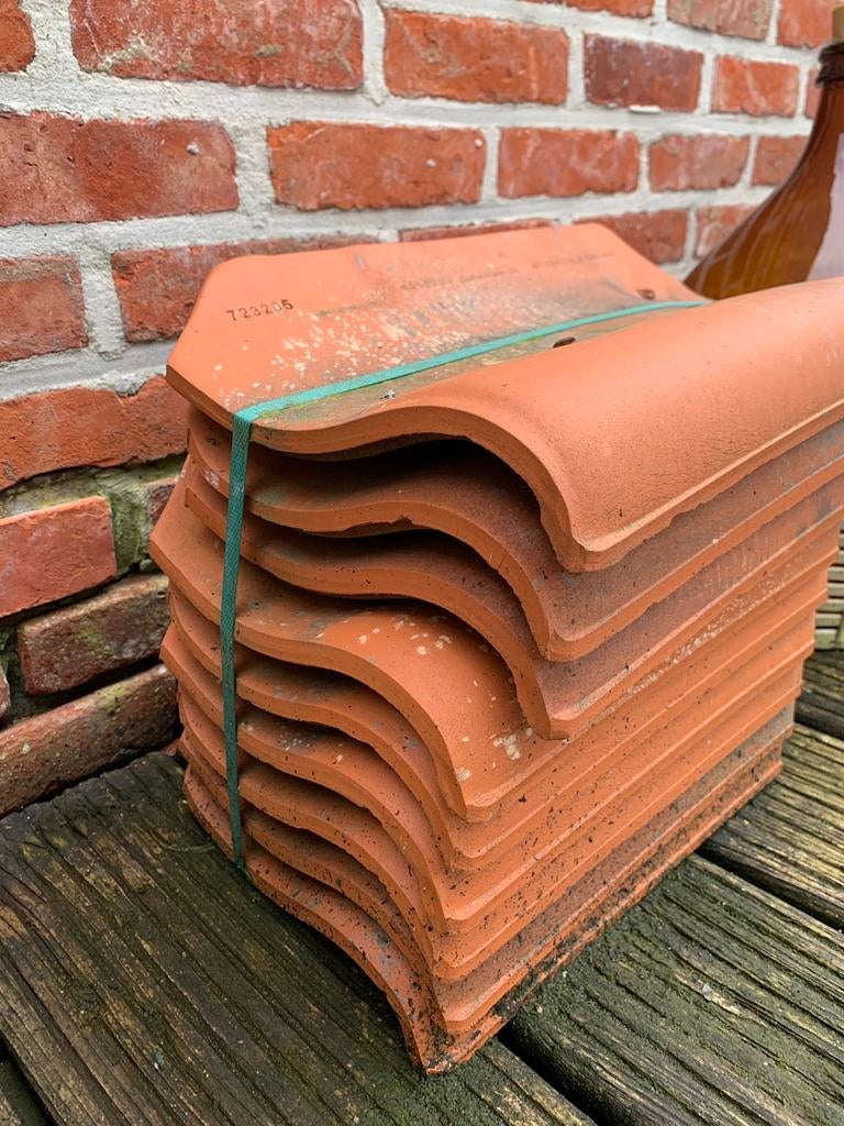 Boomse pannen 20 stuks, Doe-het-zelf en Bouw, Dakpannen en Dakbedekking, Ophalen, Zo goed als nieuw