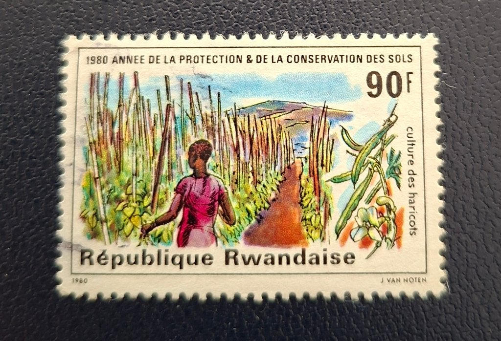 Postzegel Rwanda OBP 1026, Ophalen of Verzenden, Gestempeld