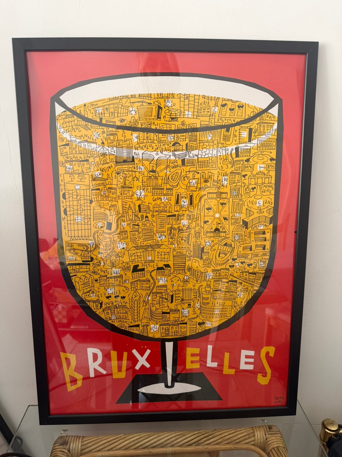 Poster + dunne zwarte kader, Ophalen