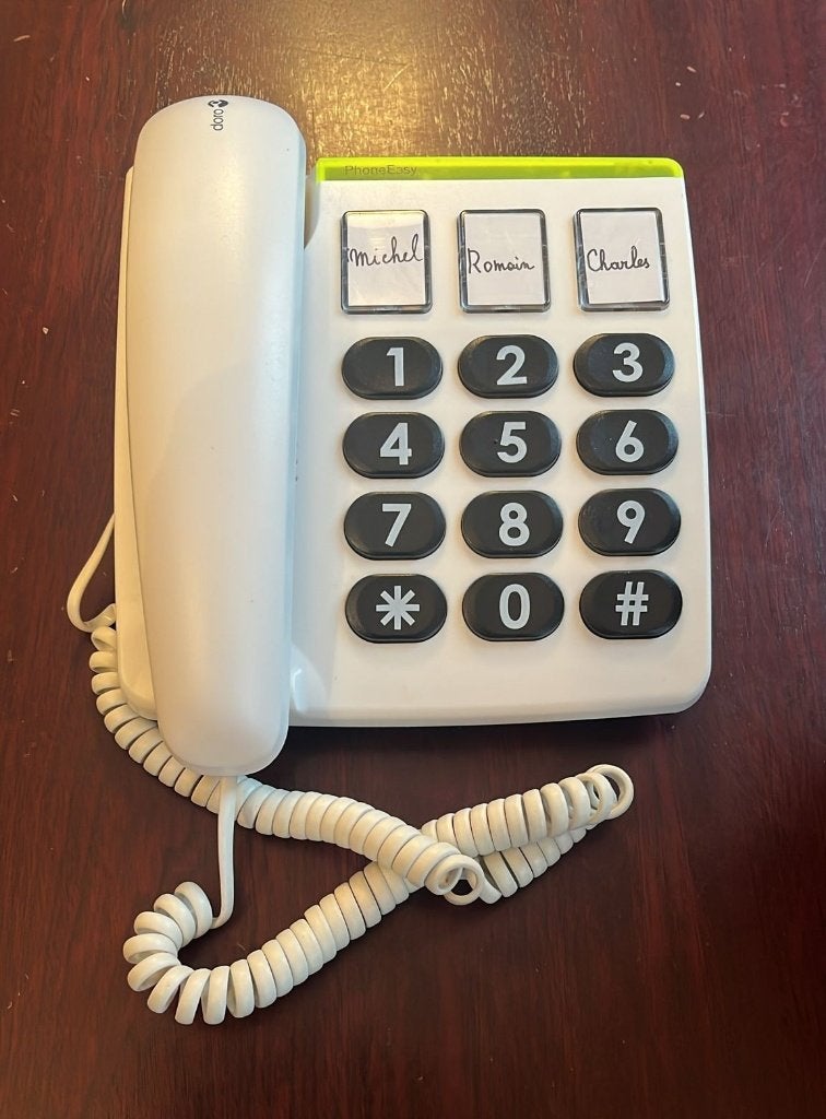 Téléphone grandes touches, Télécoms, Téléphones fixes | Filaires, Enlèvement, Comme neuf
