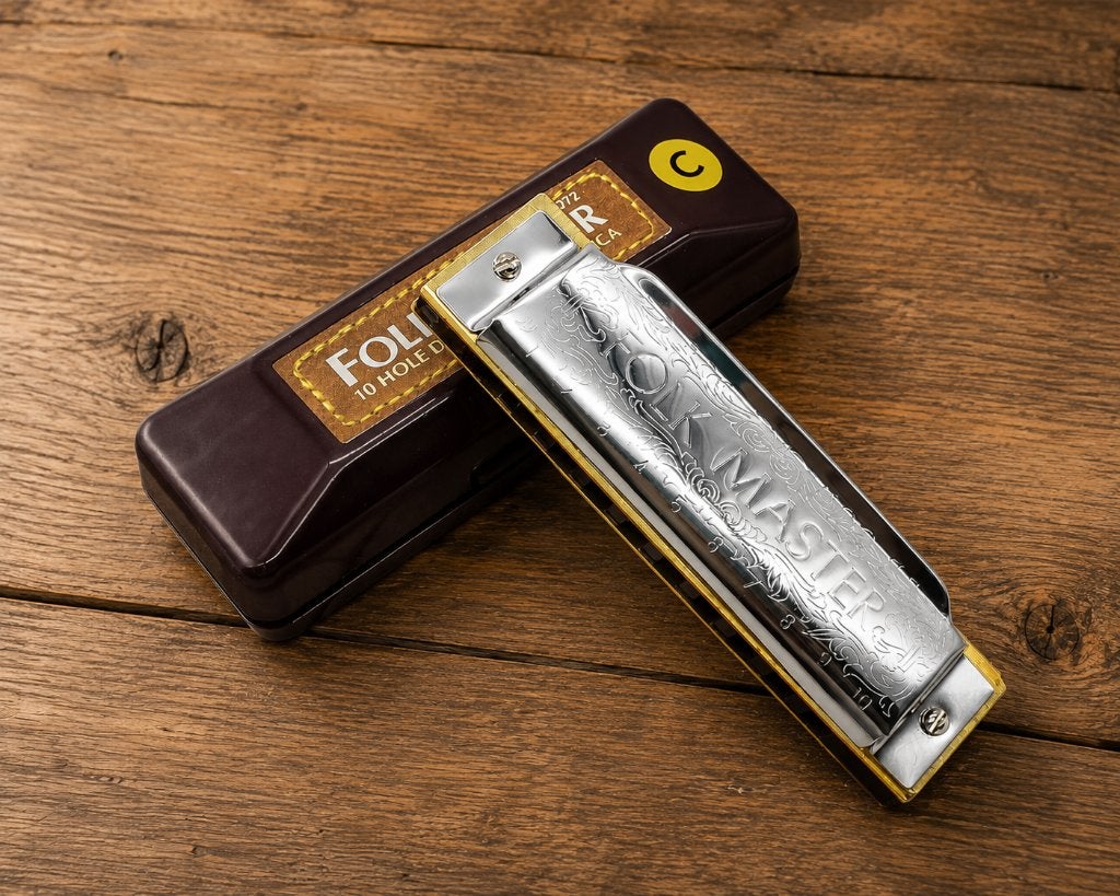 Harmonica Suzuki Folk Master - NOUVEAU dans sa boîte !, Neuf, Harmonica en do, Enlèvement ou Envoi, Avec valise ou boîte