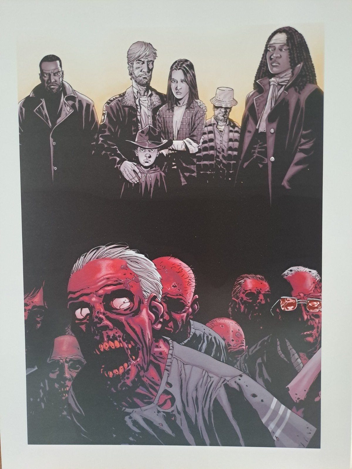 Walking Dead Delcourt prent A4+, Ophalen of Verzenden, Prent