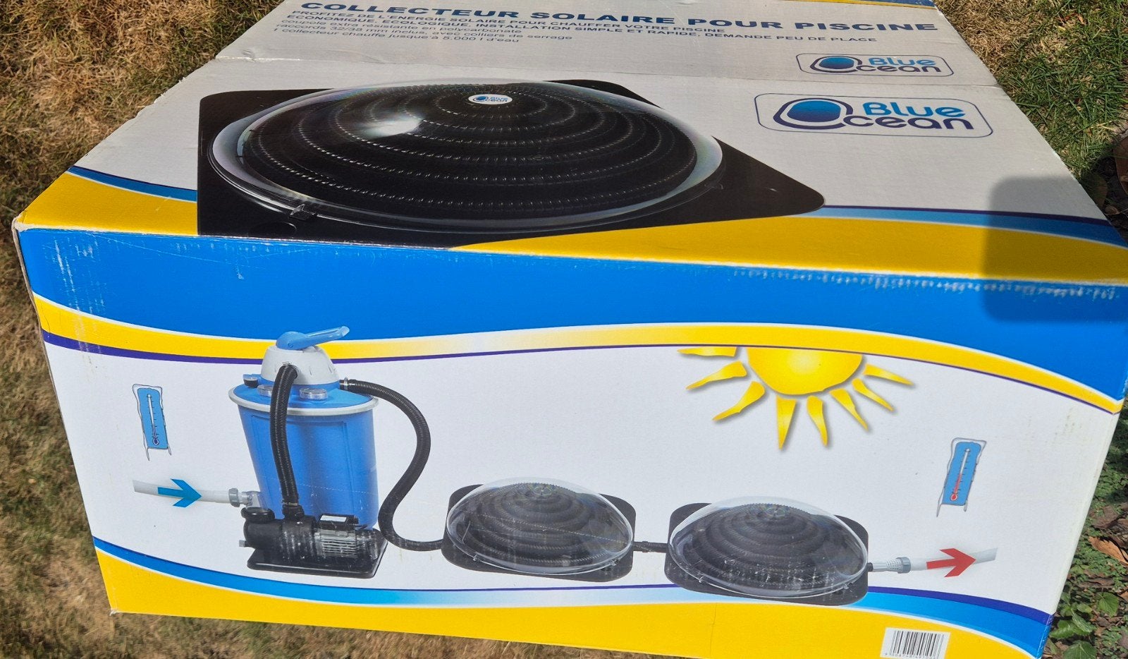 Blue Ocean zonnecollector voor zwembadverwarming, Tuin en Terras, Ophalen, Zo goed als nieuw, Zwembadpomp