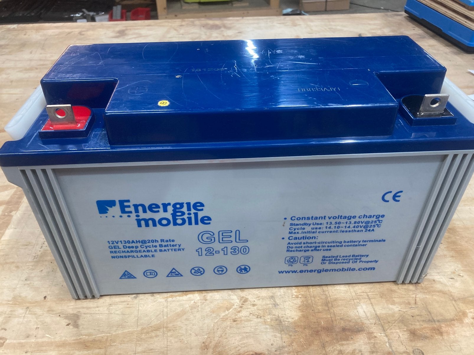 Energie mobile gel batterij 130ah, Auto-onderdelen, Ophalen