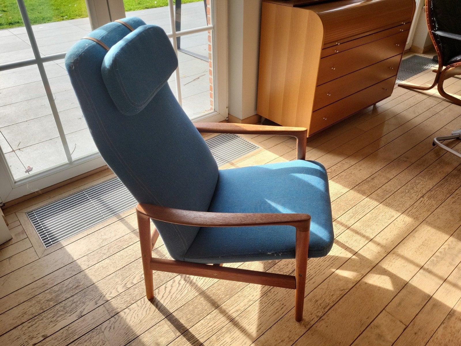 fauteuil scandinaves vintage basculant de marque Dux, Maison & Meubles, Enlèvement, Comme neuf, Scandinaves