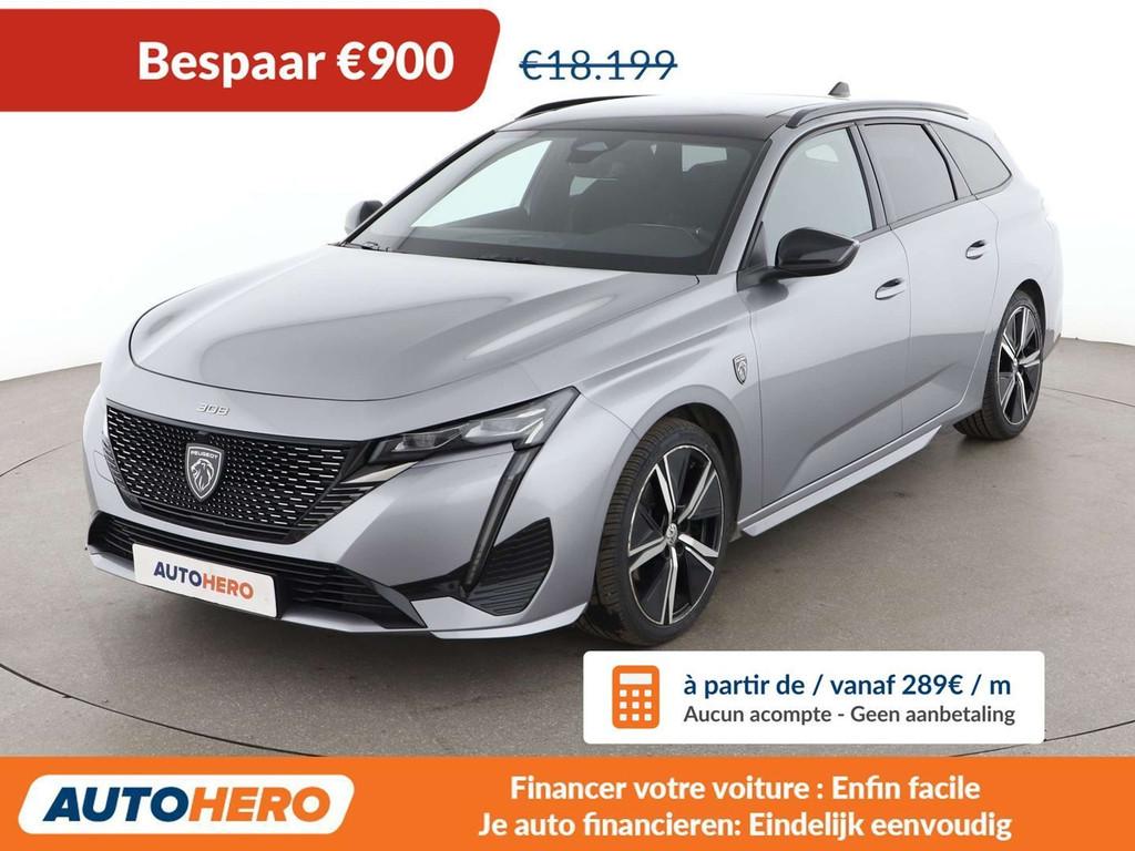 Peugeot 308 1.2 PureTech GT (bj 2022, automaat), Gebruikt, Alcantara, USB, 96 kW