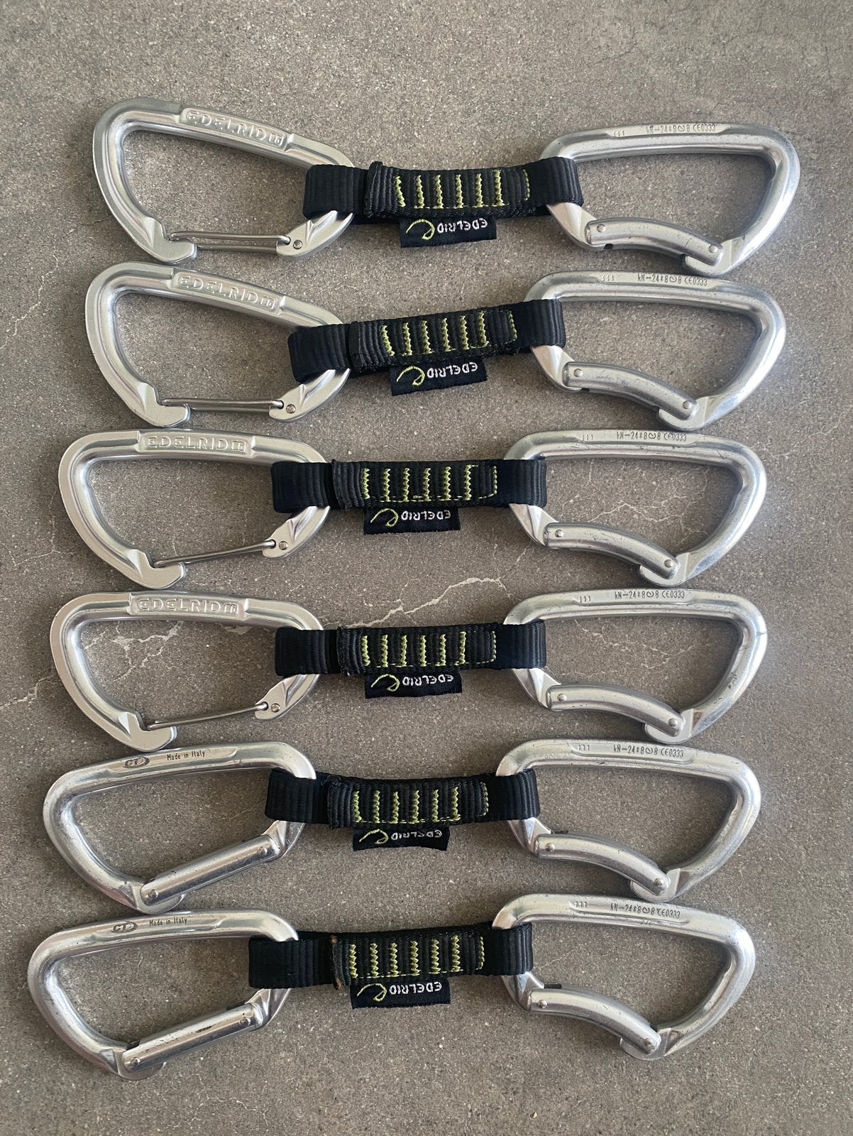 Klimsetten setjes Edelrid 6stuks, Sport en Fitness, Ophalen, Gebruikt