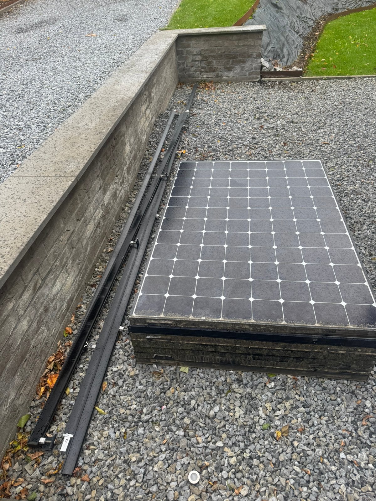fronius ig 20x2 + 16 panneaux sunpower 318+ rails + clips, Bricolage & Construction, Enlèvement, Utilisé, Système complet, 200 watts-crêtes ou plus