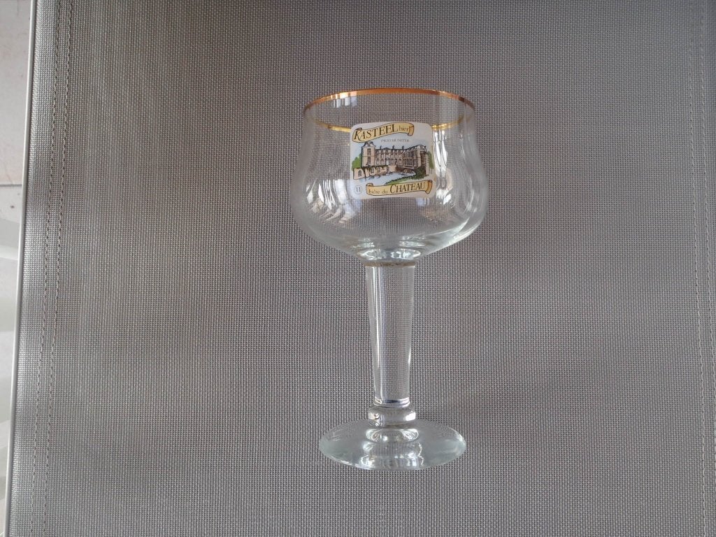 Kasteel bierglas, Verzamelen, Biermerken, Zo goed als nieuw, Glas of Glazen, Ophalen of Verzenden