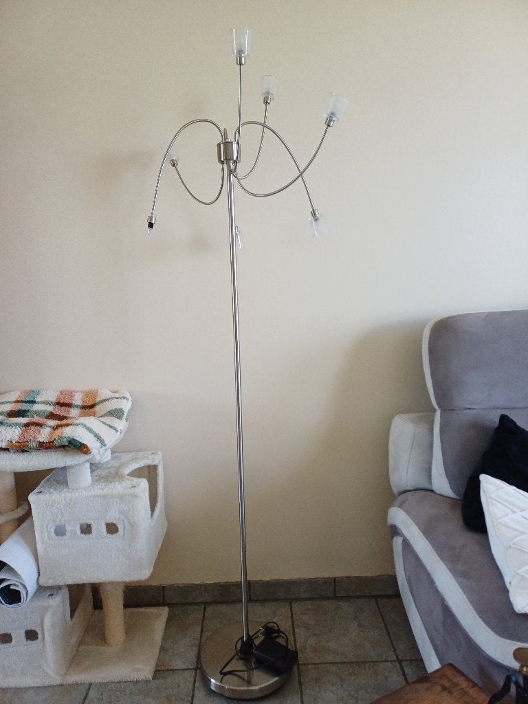 Lampadaire sur pied, Verre, Utilisé, Moderne, 150 à 200 cm