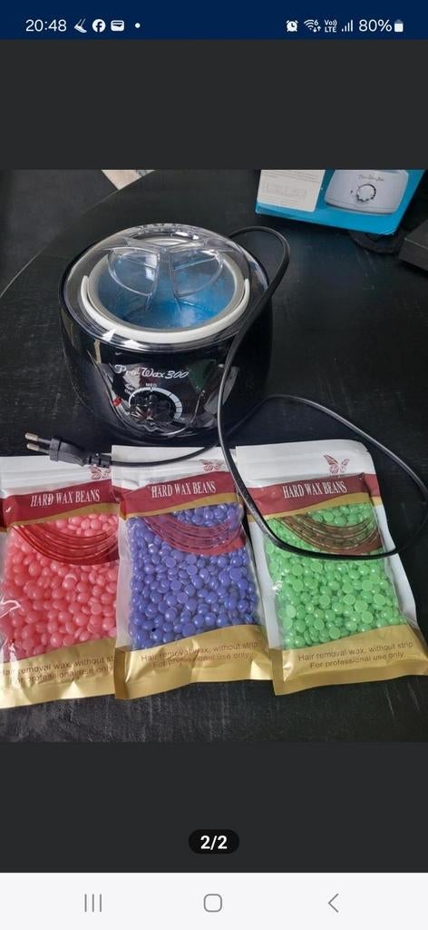 Waxpot met pareltjes, Ophalen