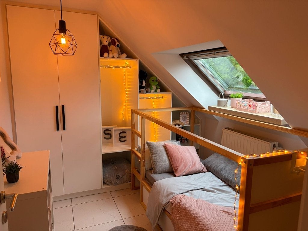 Bed/hoogslaper, Enfants & Bébés, Chambre d'enfant | Lits superposés & Lits mezzanines, Enlèvement, Comme neuf, Lit mezzanine