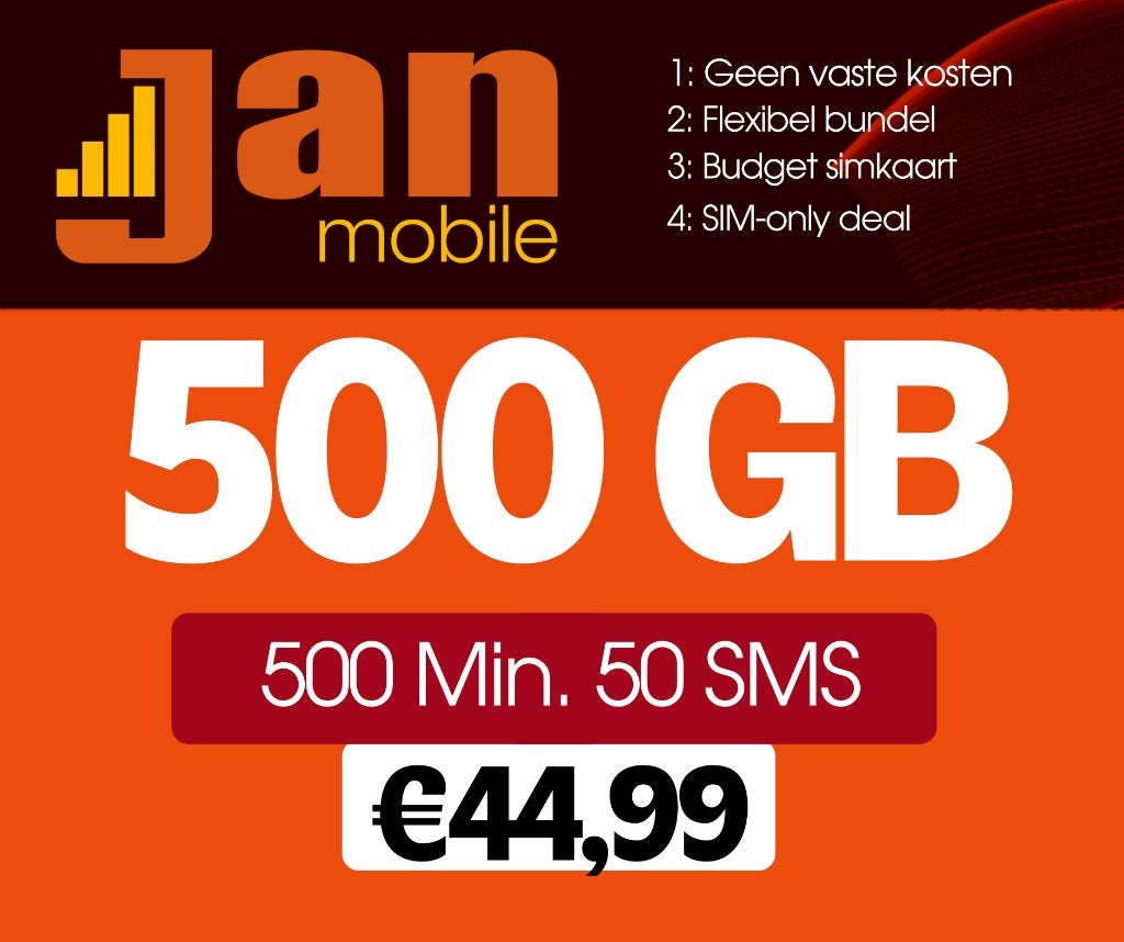 Carte SIM prépayée Jan Mobile sans frais fixes, Envoi, Neuf, Autres fournisseurs, Carte prépayée