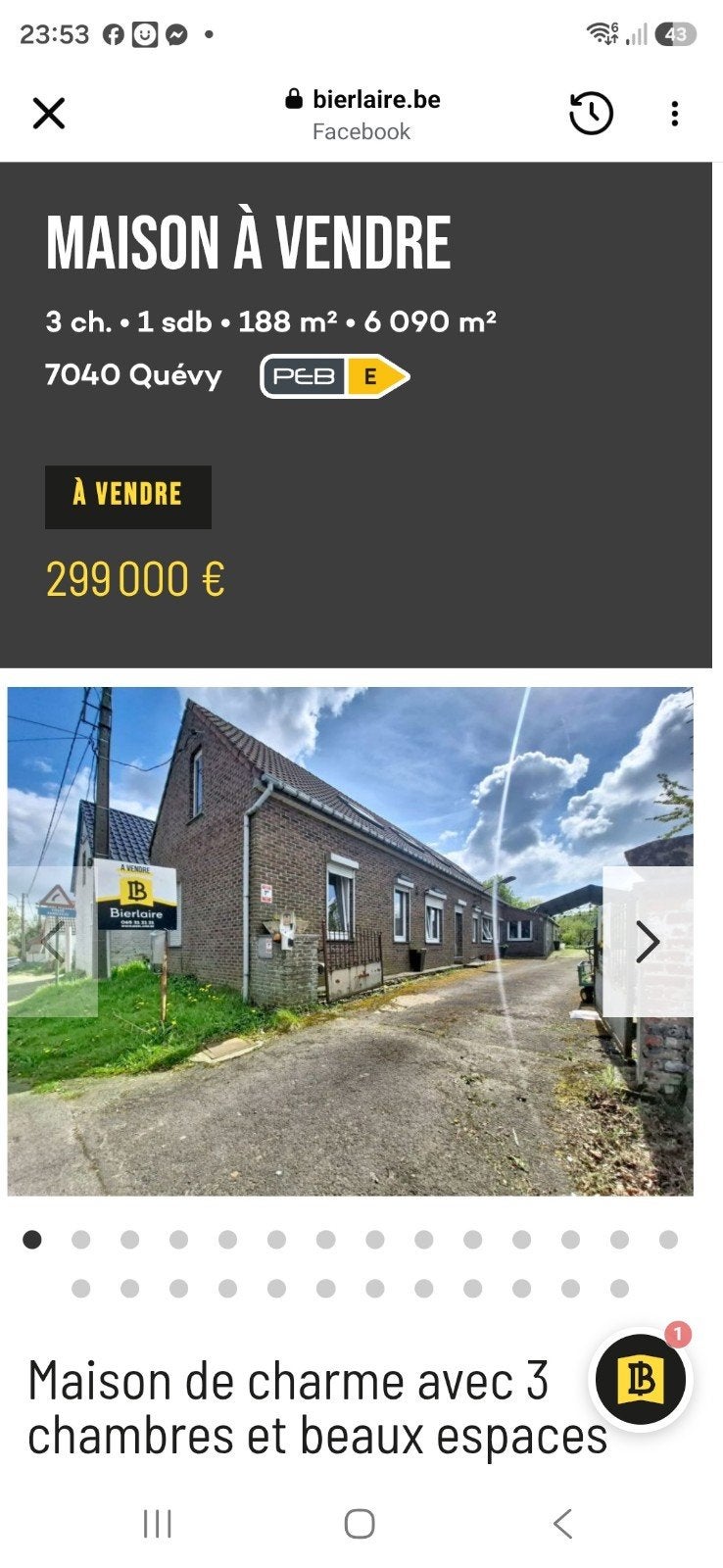 Huis te koop Quevy, Immo, Huizen en Appartementen te koop