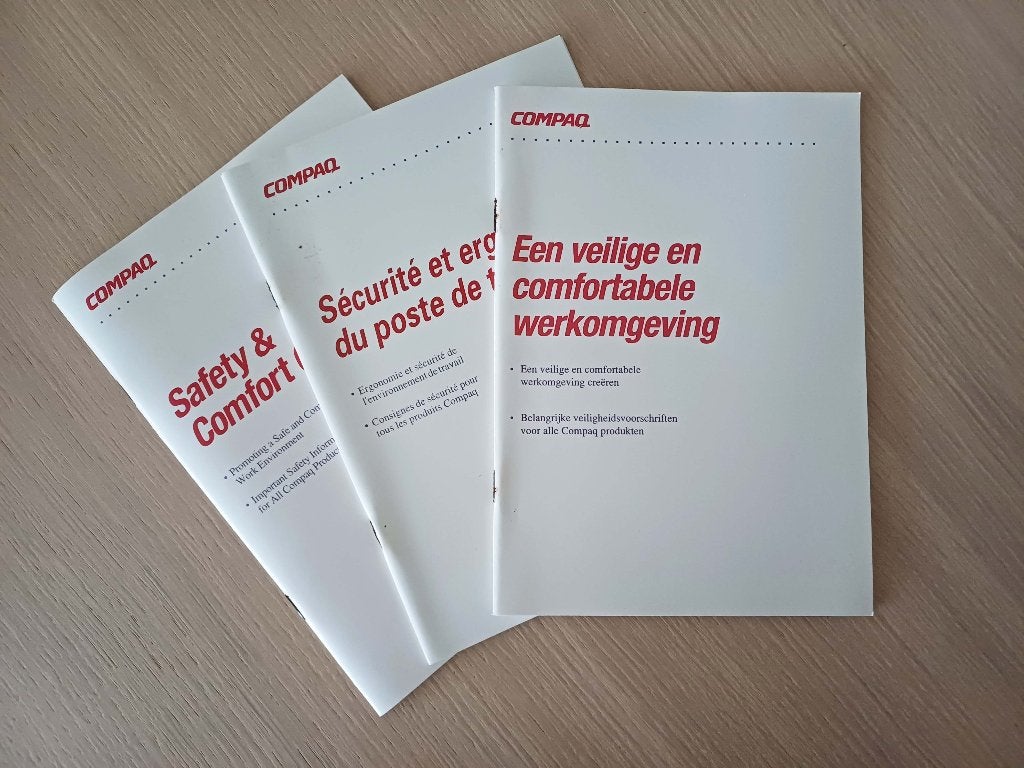 Compaq toetsenbord brochure, Computers en Software, Ophalen of Verzenden
