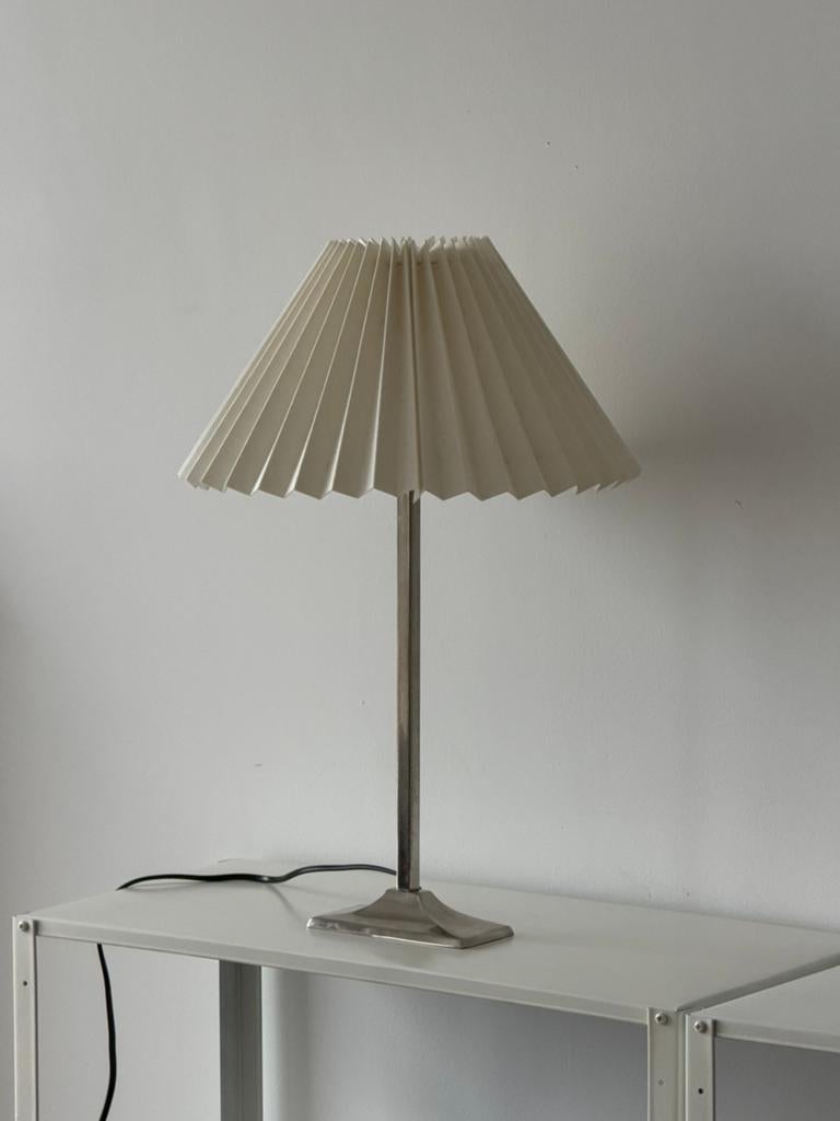 Vintage plissé art deco tafellamp, Huis en Inrichting, Ophalen