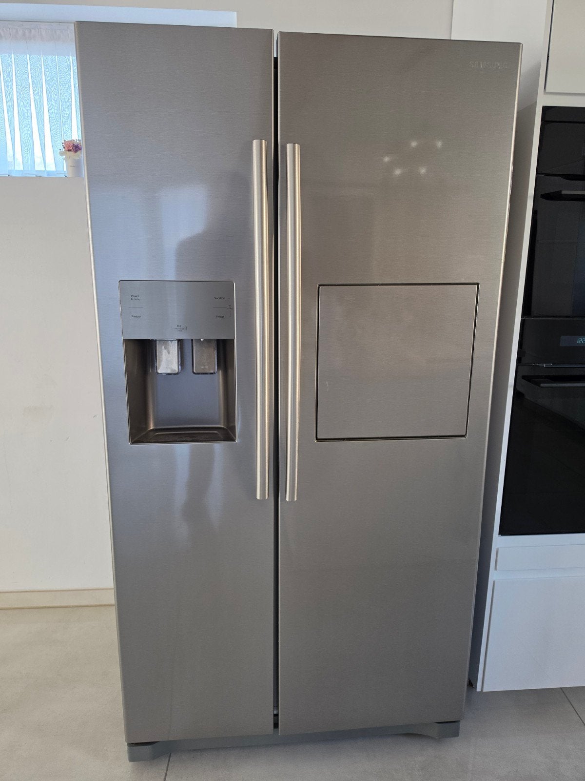 Te koop: mooie en ruime Samsung koelkast RS50N3803SA/EF, Ophalen, 200 liter of meer, 60 cm of meer, 160 cm of meer