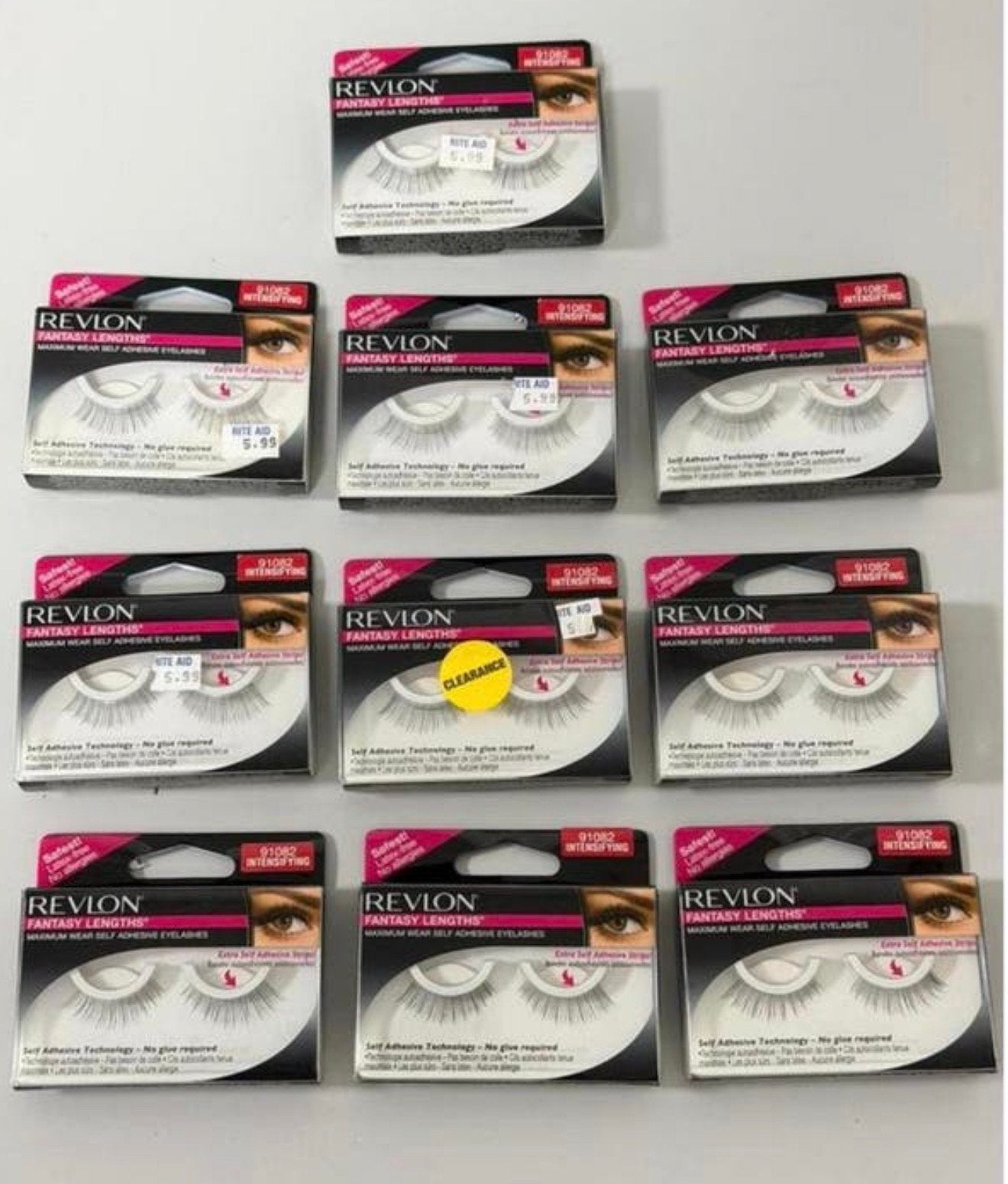 Partij 10X nepwimpers REVLON FANTASY 91082 Intensify wimpers, Handtassen en Accessoires, Ophalen of Verzenden, Nieuw, Zwart, Ogen