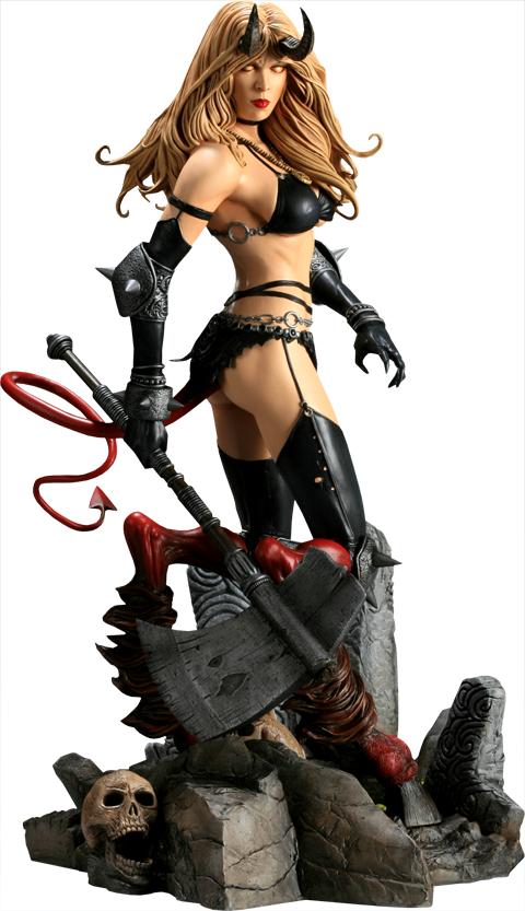 Sideshow Collectibles Darkchilde polystone statue, Collections, Statues & Figurines, Enlèvement, Comme neuf, Fantasy