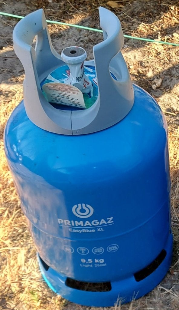 Gasfles Primagaz Easy Blue XL 9.5 KG en 6 KG Plus verzegeld, Particulier