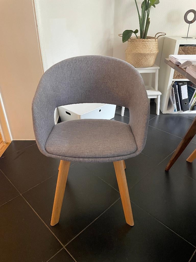 6 chaises de style scandinave, Gris, Comme neuf, Enlèvement, Cinq, Six Chaises ou plus