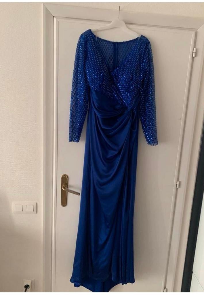 Avond kleed blauw, Ophalen, Nieuw, Blauw