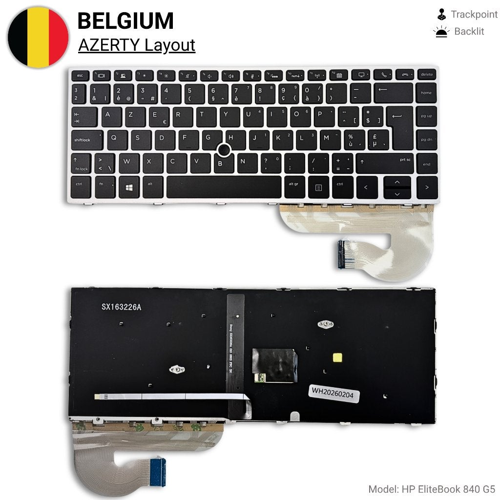 ZELiT HP EliteBook 840 G5 AZERTY backlit toetsenbord – Nieuw, Ophalen of Verzenden, Azerty, Nieuw, ZELIT
