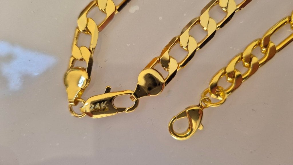Nieuw gouden > kleur armband 18.см lang Ketting =48 cm =>, Handtassen en Accessoires, Ophalen, Nieuw, Goud, Overige materialen