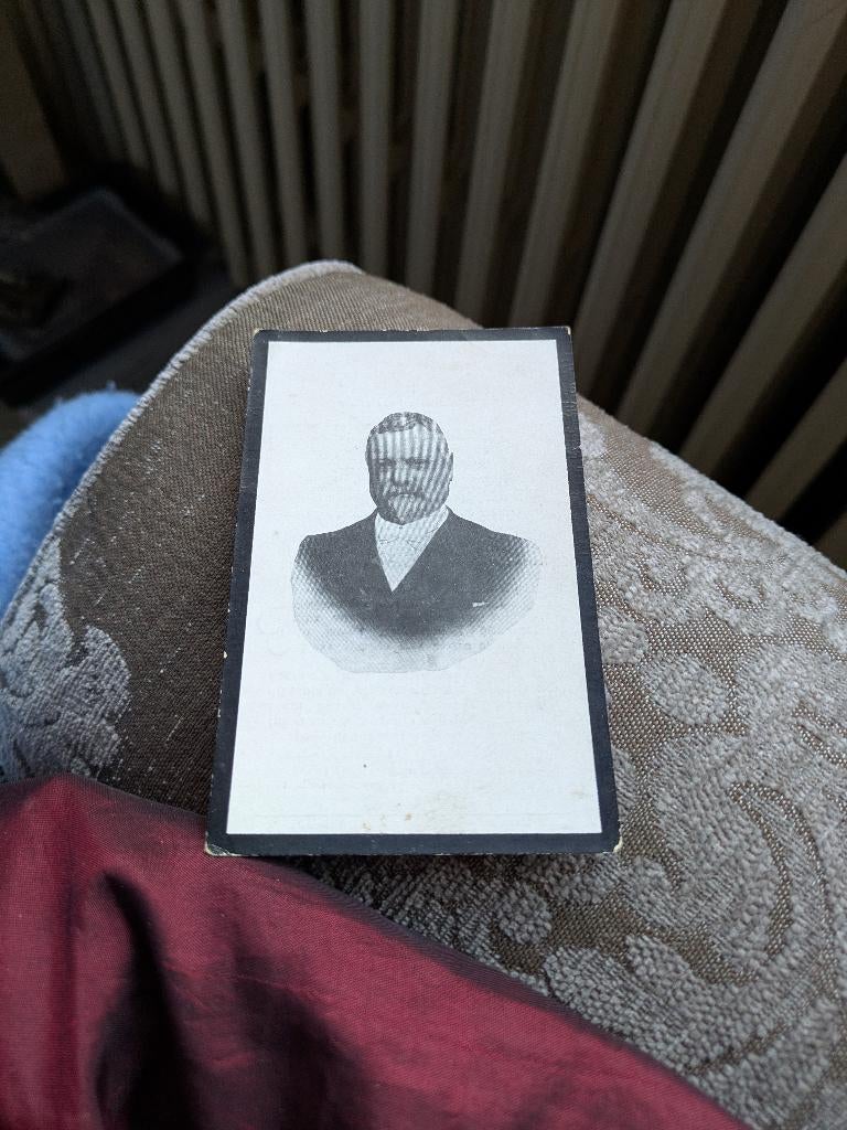 Dp Victor d'huyvetter, Enlèvement ou Envoi, Image pieuse