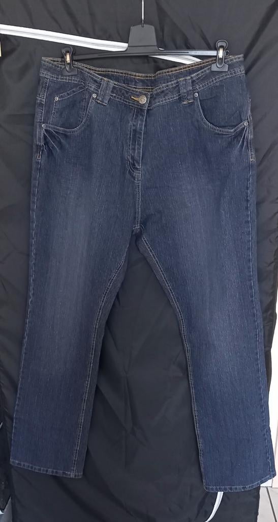 Dames jeans broek maat 52., Kleding | Dames, Ophalen, Zo goed als nieuw, Blauw, Broek of Spijkerbroek