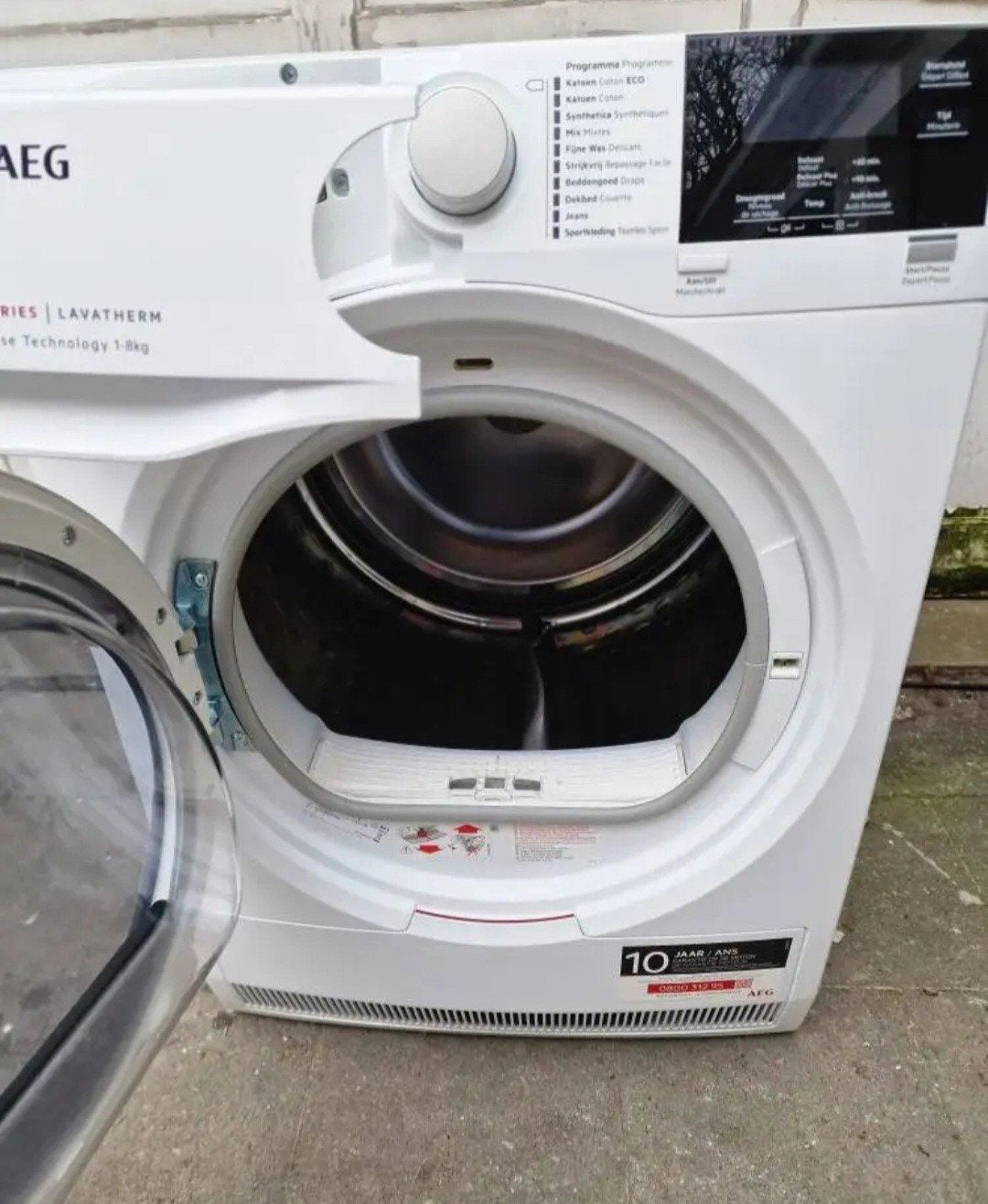 droogkast AEG 9kg warmtepomp condens 180 €, Ophalen of Verzenden