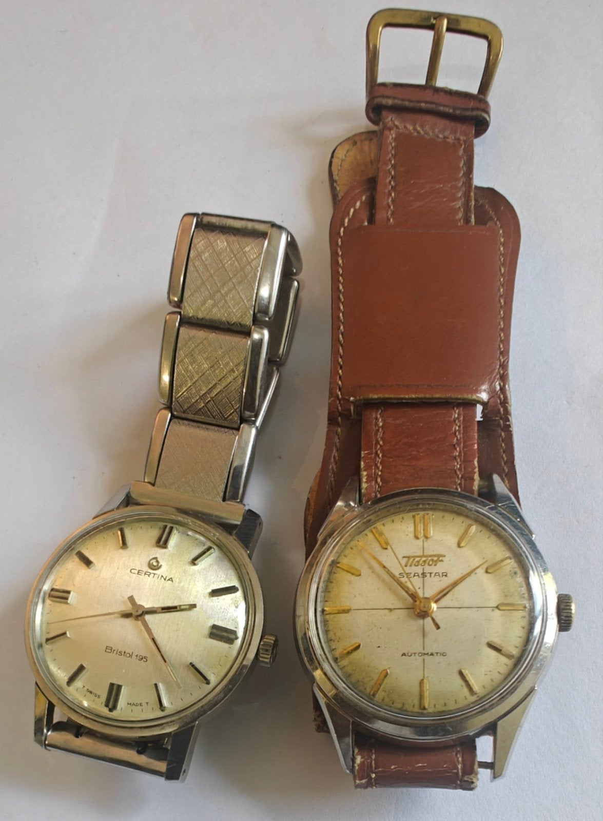 Lot montres vintage, Enlèvement ou Envoi, Acier, Tissot