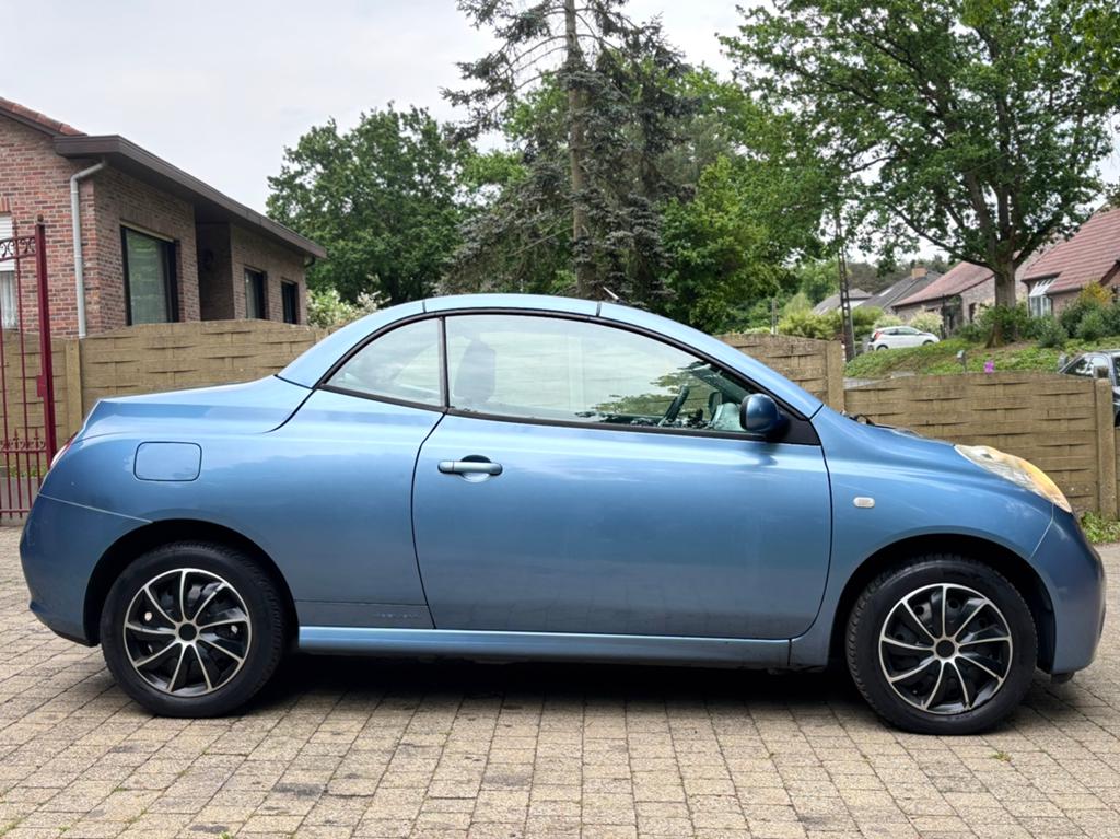 Nissan Micra Cabrio 1.2 Benzine Gekeurd voor verkoop!!!, Auto's, Zwart, Blauw, Handgeschakeld, Radio
