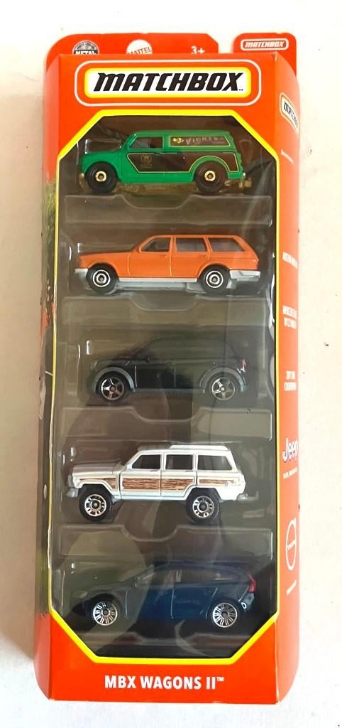 Matchbox MBX Wagons II 5-pack., Hobby en Vrije tijd, Modelauto's | Overige schalen, Zo goed als nieuw, Auto, Ophalen of Verzenden
