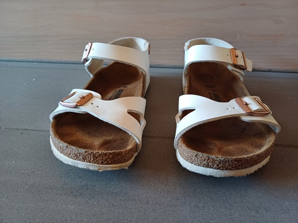 birkenstock maat 32 kleur wit, Ophalen, Gebruikt, Meisje, Schoenen