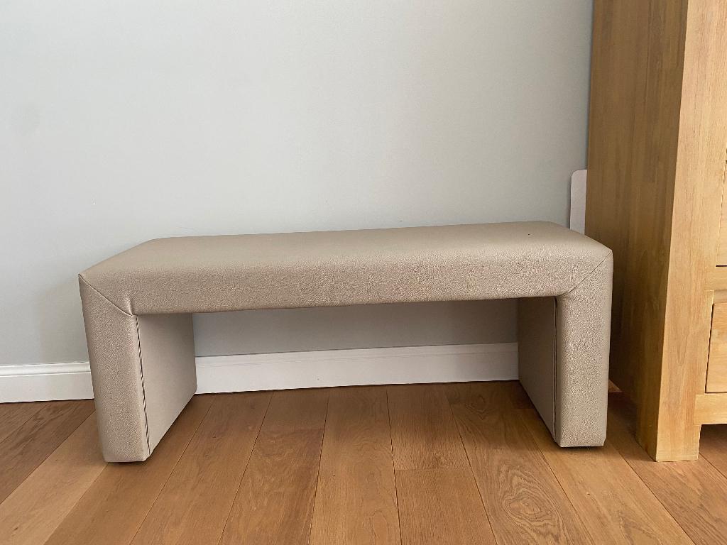 Banquette en cuir beige, Enlèvement