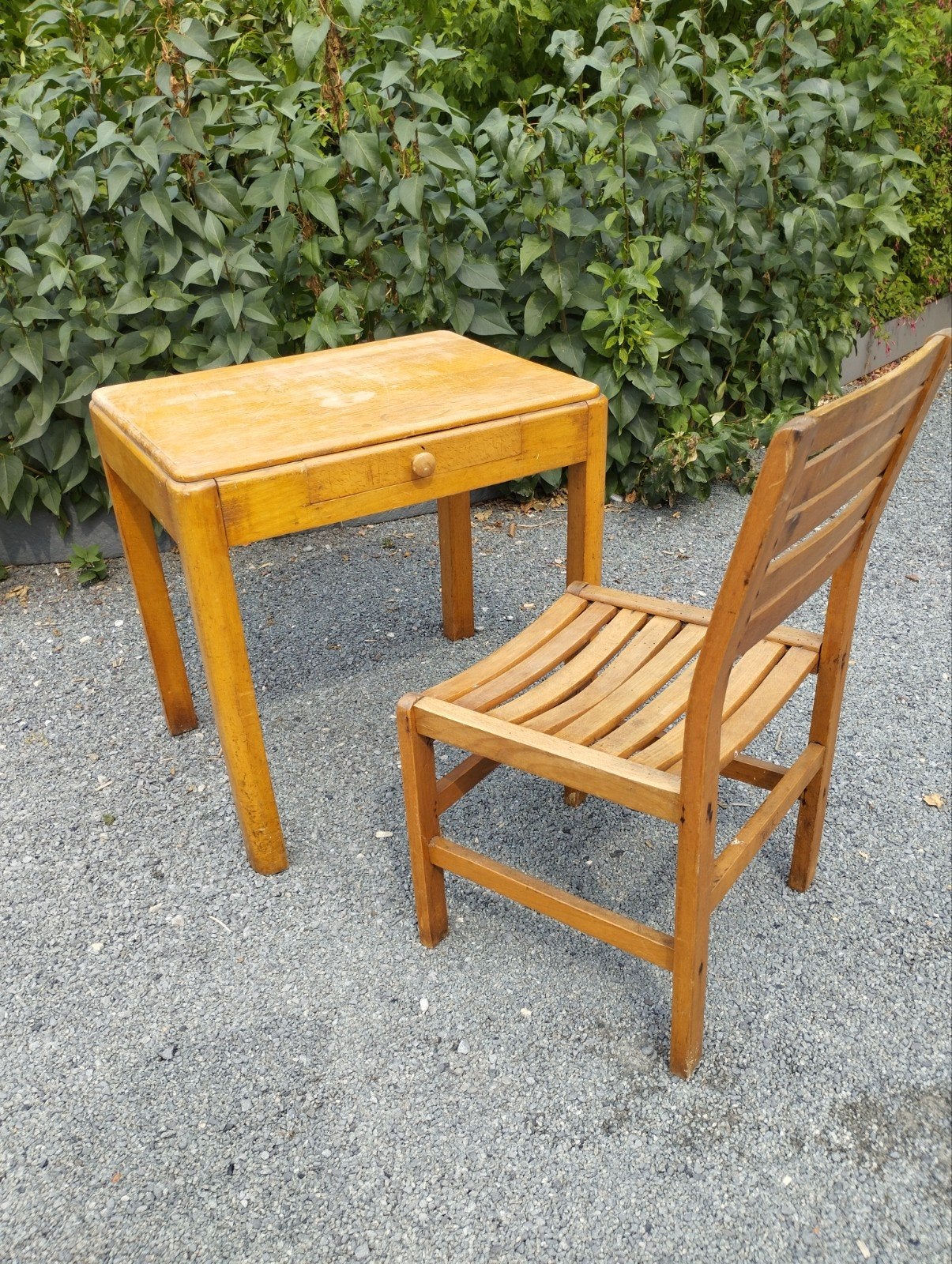 set van tafeltje en stoel retro Torck, Enlèvement, Maison et Meubles