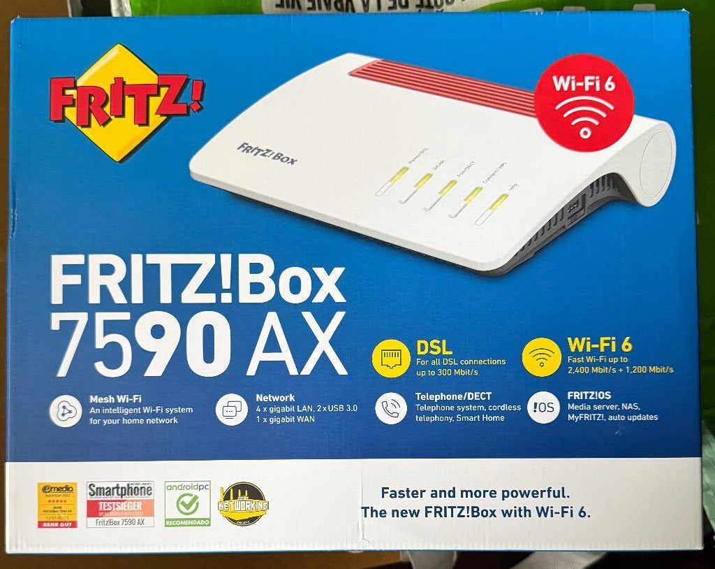 Fritz!Box 7590AX, Ophalen of Verzenden, Zo goed als nieuw, Router, Fritzbox