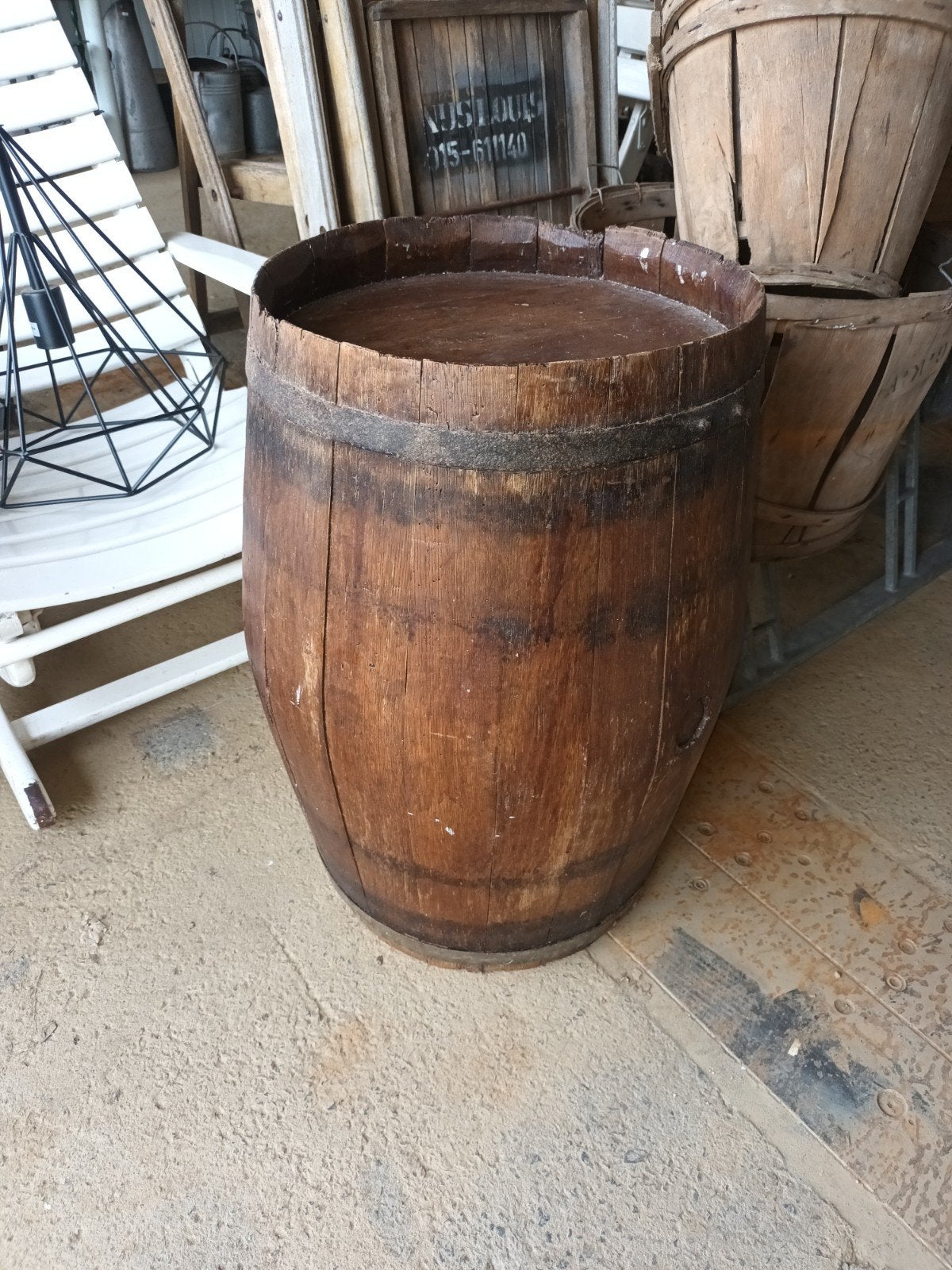 Decoratieve oude ton, Ophalen