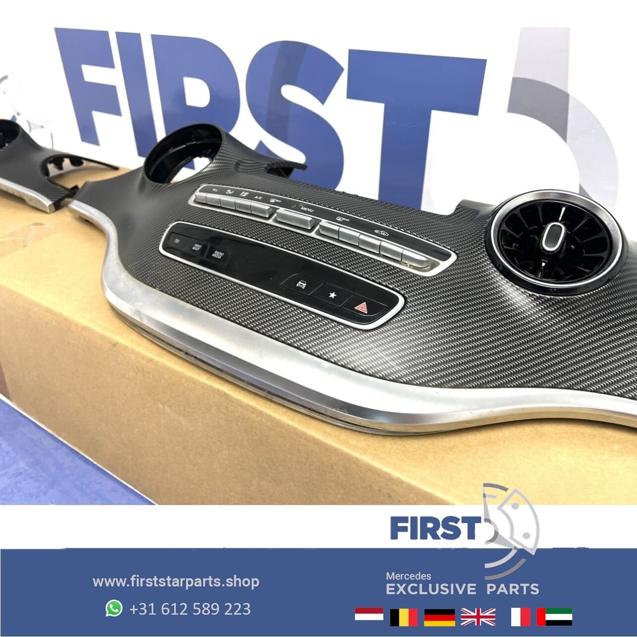 W447 V KLASSE DASHBOARD SIERLIJSTEN SET CARBON Mercedes VKla, Auto-onderdelen, Gebruikt, -, Ophalen of Verzenden, -