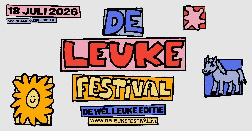 De Leuke Festival - 2 billets festival - SAMEDI 18 juillet, Une personne