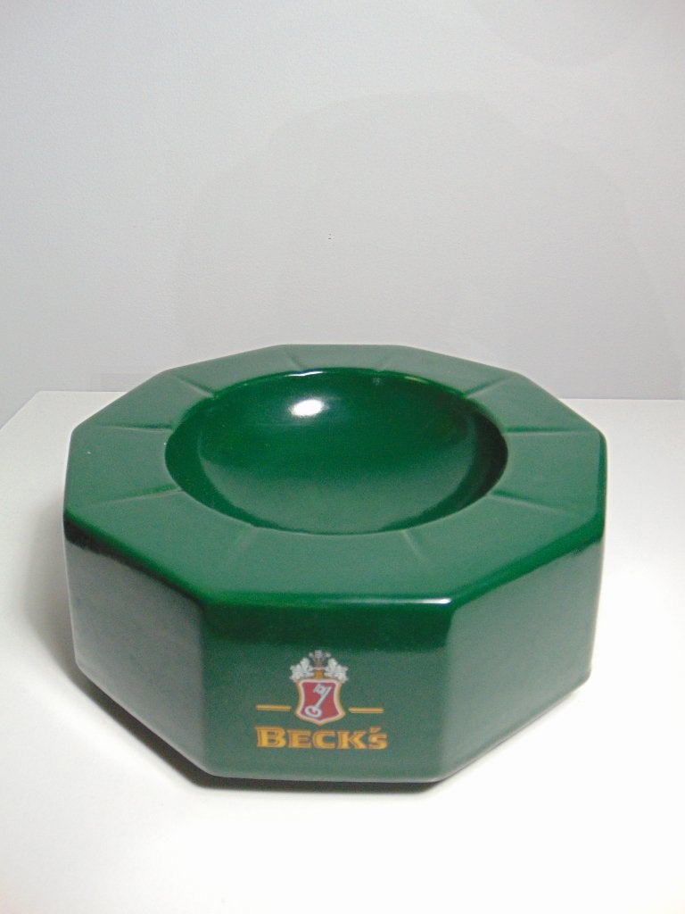 Becks bier - Sigaren luxe asbak (Jaren 1970), Verzamelen, Merken en Reclamevoorwerpen, Ophalen of Verzenden, Zo goed als nieuw