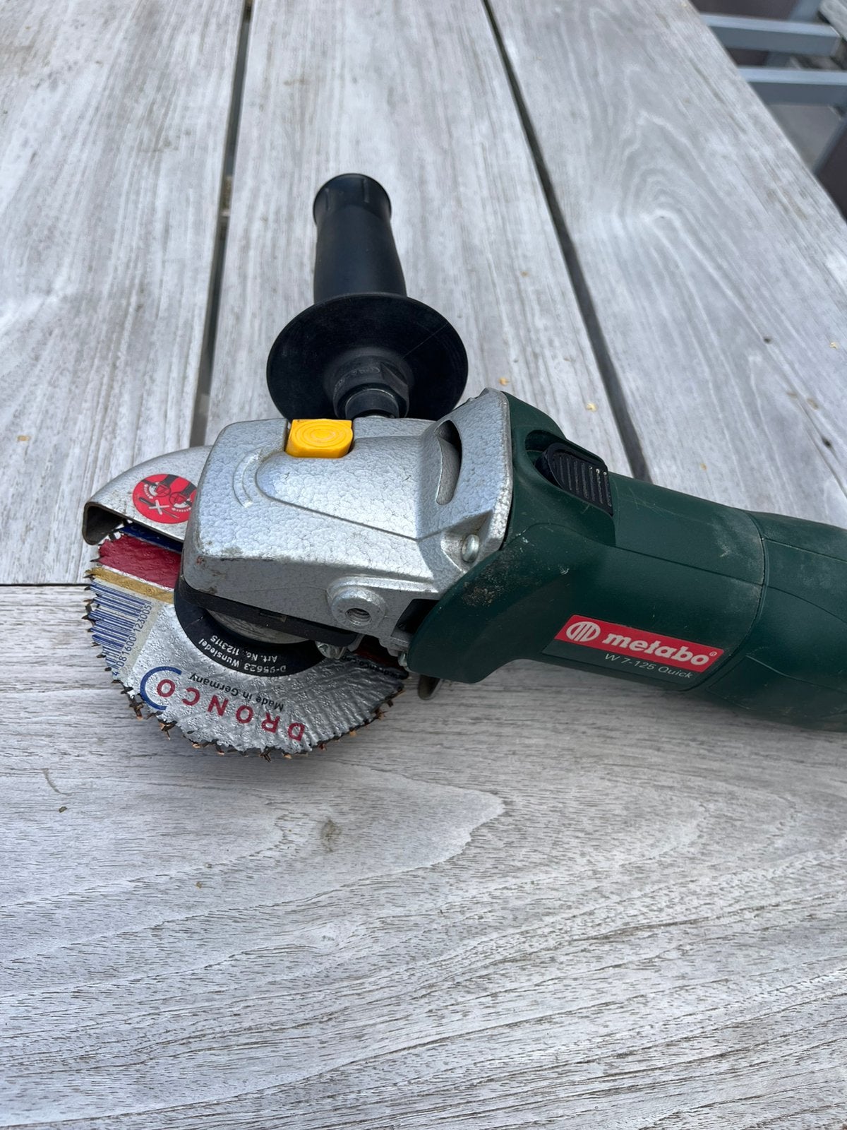 Metabo W7-125 Quick haakse slijper 750 W, Doe-het-zelf en Bouw, Ophalen, Gebruikt, 700 tot 1000 watt, Haakse handslijpmachine